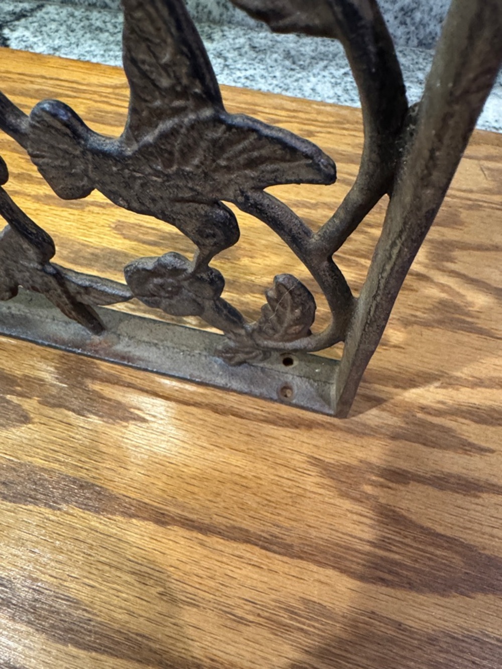 Ornate Cast Iron Floral Wall Brackets (set of two matching) - Picture 5 of 10